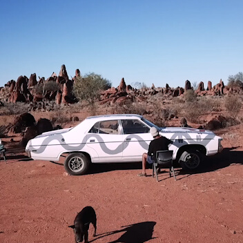 Australian Television clip of car being painted